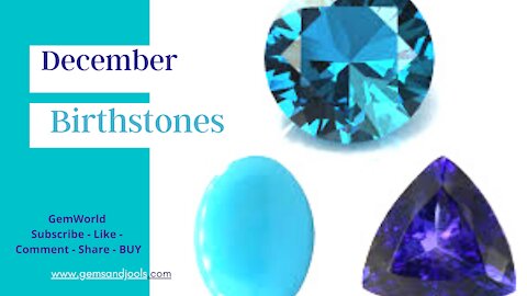 ✷🔵✷ GemWorld Birthstone Series 🔵 December - The benefits and metaphysical meanings wanna know more?