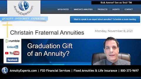 Graduation Gift of an Annuity - Christian & Woman Focused Fraternal Carrier