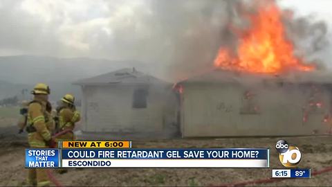 Could fire retardant gel save your home?