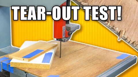 Bandsaw Tearout Test - Tape Vs. Zero Clearance Insert