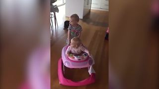 Two Sisters Love Their Walker