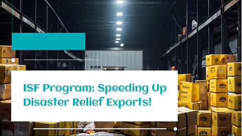 Navigating Disaster Relief with the Importer Security Filing Program