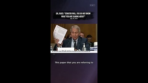Dr. Fauci- “I have not lied before Congress