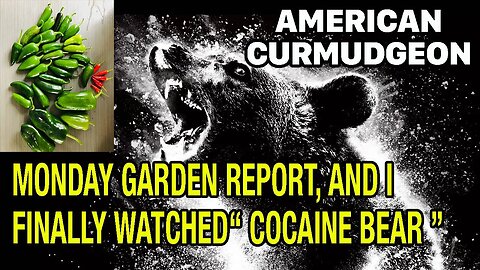 MONDAY GARDEN REPORT, AND I FINALLY WATCHED " COCAINE BEAR "