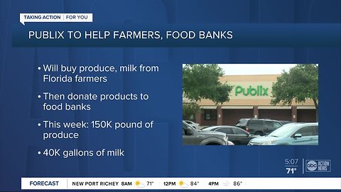 Publix pledges to help farmers by buying excess food, donating it to food banks