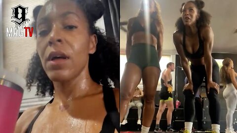 Peter Gunz "BM" Amina Buddafly Is Drenched During Extreme Workout Class! 🏋🏾‍♀️