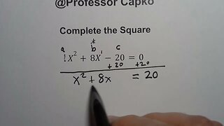 How to Complete the Square