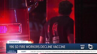 Nearly 200 SD Fire-Rescue personnel decline COVID-19 vaccine