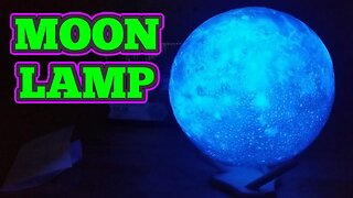 Rechargeable LED Color Changing Planet Moon Lamp