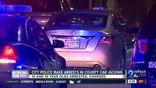 Four teens arrested in car stolen in Baltimore County