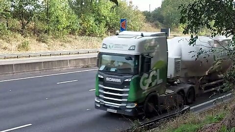 On The Grass Verge Of The Motorway