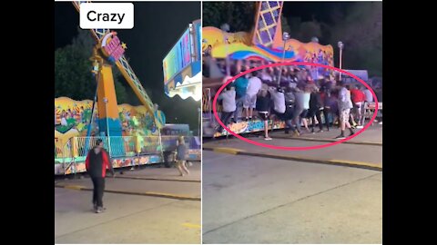 Carnival Ride at Cherry Festival Shuts Down