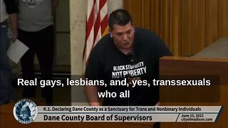 Gay Man Calls Out Dane County For Trying To Be A Sanctuary County For Trans & NonBinary Individuals