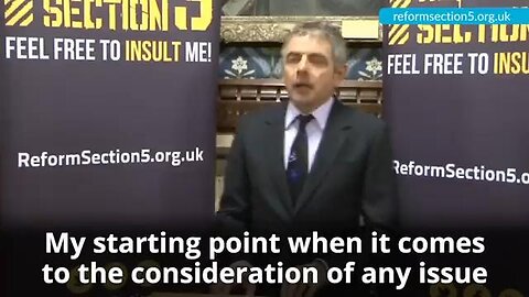 Rowan Atkinson on the importance of free speech..