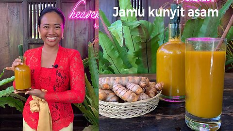 Jamu Kunyit Asam , Indonesian Turmeric and Tamarind herbal drink ❤️