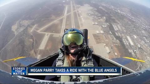 Megan Parry takes a ride with the Blue Angels