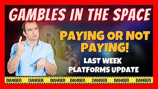 Gambles in the Space Last Week 🎲 Paying & NOT Paying 🤔 What I learned from Failing Spectacularly! ⚠️