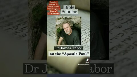 James Tabor - Right Here on YouTube LIVE - Sunday, August 7, 1pm Eastern