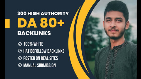 I will create high quality dofollow SEO backlinks service for your off page