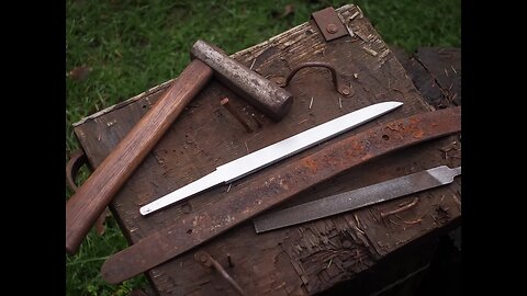 SOTW #5 - Forging A Tanto Blade...from a carriage leaf spring