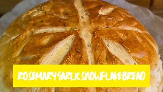 Rosemary Garlic Snowflake Bread