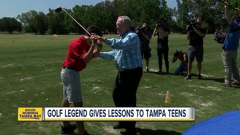 Golf legend Jack Nicklaus gives Tampa students some lessons on golf and life