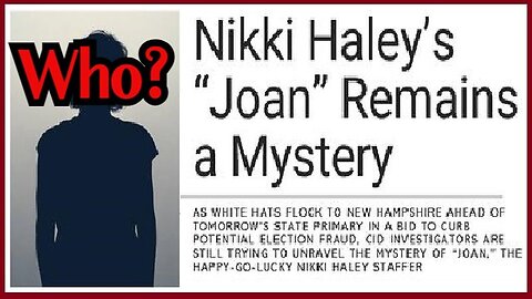 Nimarata Randhawa (aka Nikki Haley) Staffer Remains A Mystery to WHITE HATS 1/24/24..