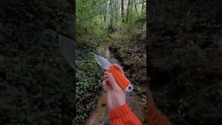 2022 Skur in Skur Orange, available on shedknives.com⁠