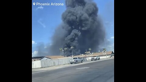Massive fire in the heart of Phoenix Arizona, White hats in control