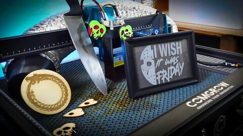 Using a Laser to Make Halloween Items | COMGO Z1 10W Laser