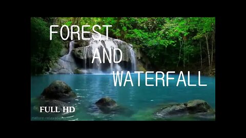 Forest Dream - Breathing Nature and Landscape, Waterfall, Forest Sounds, Relaxing Meditation Music