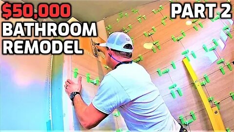 $50K Bathroom Remodel Bath & Shower Tile Ideas EP.39 Part2