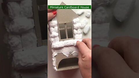 DIY Miniature Cardboard House | Cardboard craft idea