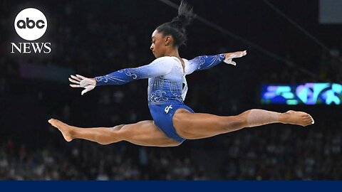 Simone Biles wins silver, Jordan Chiles, bronze in Olympic gymnastics floor finals | NE