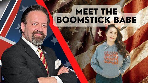 Meet the Boomstick Babe. Alicia Garcia with Sebastian Gorka on AMERICA First