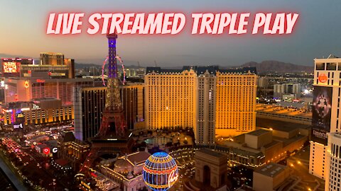 Triple play live streamed from Cosmopolitan Las Vegas