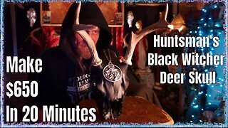 Making A $650.00 Black Deer Skull (Huntsman_Alpha Twitch Clip)