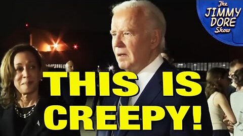Biden Completely ZONED OUT While Kamala Babbles On!
