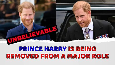 Prince Harry Is Being Removed from a Major Role, Per Reports!