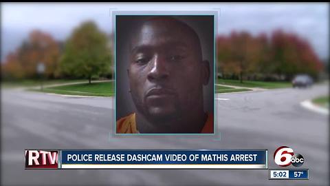 Robert Mathis DUI arrest video shows a failed sobriety test, drowsiness