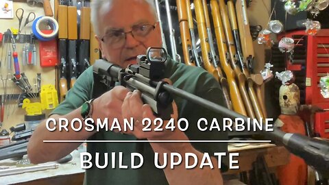 Crosman 2240 Buck Rail carbine build update.