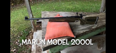 Marlin model 2000L bolt action 22 target rifle first shots. Stay tuned for the full review.