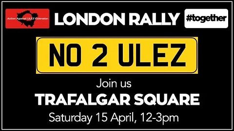 [BETTER SOUND VERSION] No to ULEZ: live London rally from Trafalgar Square