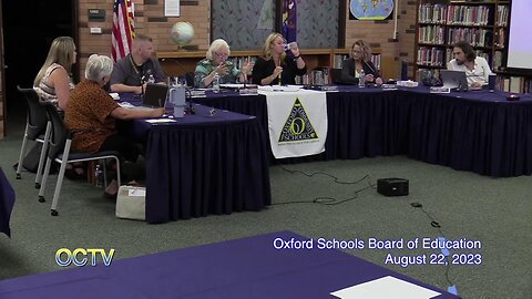 Oxford Schools Board of Education: August 22, 2023