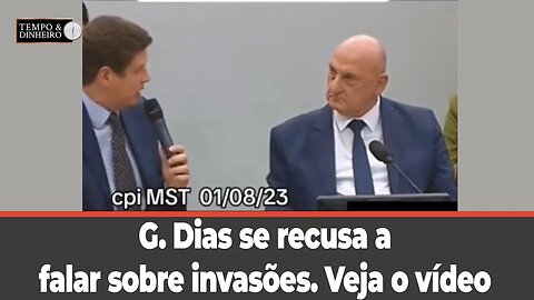 CPI do MST : G. Dias se recusa a falar sobre invasões. Veja o vídeo