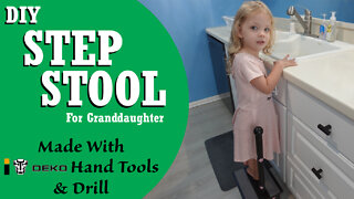 Making a Step Stool with Hand Tools and a Drill