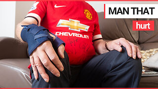 Elderly Man Utd super-fan has touched the ball for the first time ever - and broke his THUMB