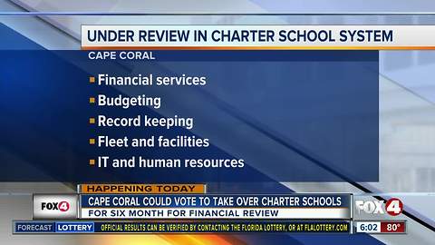 Cape Coral proposes to help charter schools save money over a 6-month duration