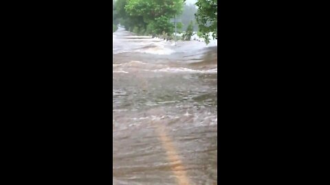 Town in Wales gets battered by floods and high winds