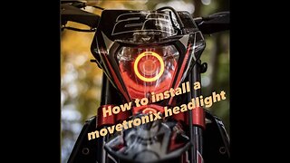 HOW TO INSTALL A MOVETRONIX HEADLIGHT- SuperMotoValhalla -